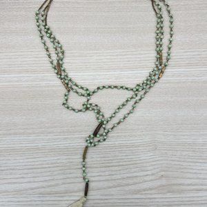 Noonday Paper bead Tassel Necklace